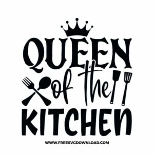 Queen Of The Kitchen Free SVG File