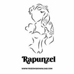 Rapunzel SVG & PNG, SVG Free Download, svg files for cricut, svg files for Silhouette, separated svg, trending svg, disney svg, svg for kids, cartoon svg, disney princess svg, princess svg, tangled svg