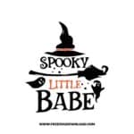 Spooky little babe free SVG & PNG, SVG Free Download,  SVG for Cricut Design Silhouette, svg files for cricut, halloween free svg, spooky svg