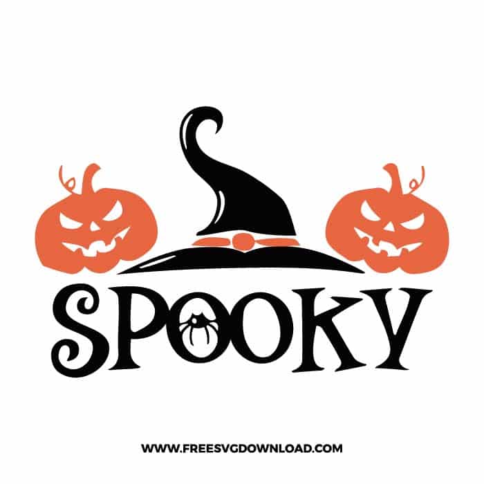 Spooky pumpkin free SVG & PNG, SVG Free Download,  SVG for Cricut Design Silhouette, svg files for cricut, halloween free svg, spooky svg