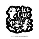 Too cute to spook 2 free SVG & PNG, SVG Free Download,  SVG for Cricut Design Silhouette, svg files for cricut, halloween free svg, spooky svg