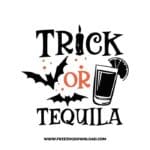 Trick or Tequila free SVG & PNG, SVG Free Download,  SVG for Cricut Design Silhouette, svg files for cricut, halloween free svg, spooky svg