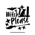 Witch, please cat free SVG & PNG, SVG Free Download,  SVG for Cricut Design Silhouette, svg files for cricut, halloween free svg, spooky svg