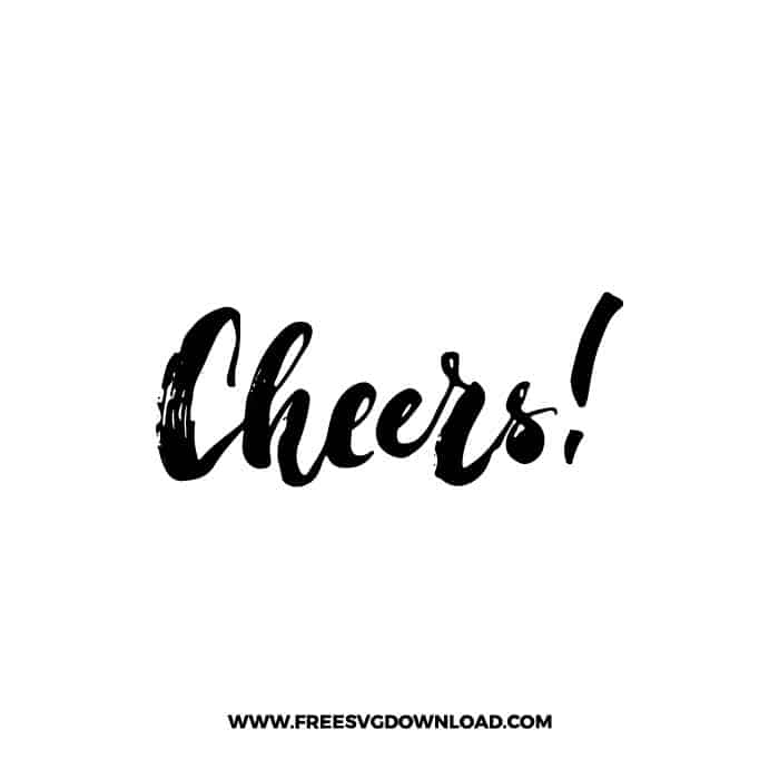 Cheers 3 SVG & PNG, SVG Free Download, svg files for cricut, Merry Christmas SVG, Santa svg, Christmas ornaments svg