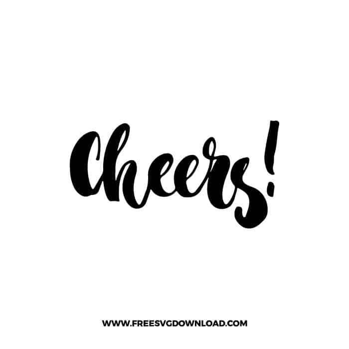 Cheers SVG & PNG, SVG Free Download, svg files for cricut, Merry Christmas SVG, Santa svg, Christmas ornaments svg