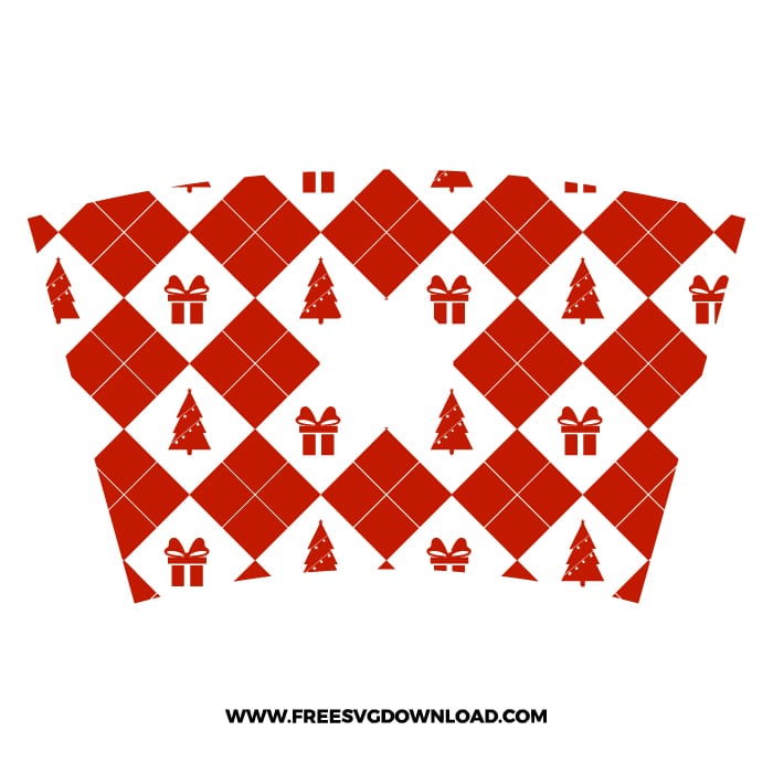 Christmas Gift Starbucks Wrap free SVG & PNG, SVG Free Download, svg files for cricut, starbucks svg, winter svg, Merry Christmas SVG