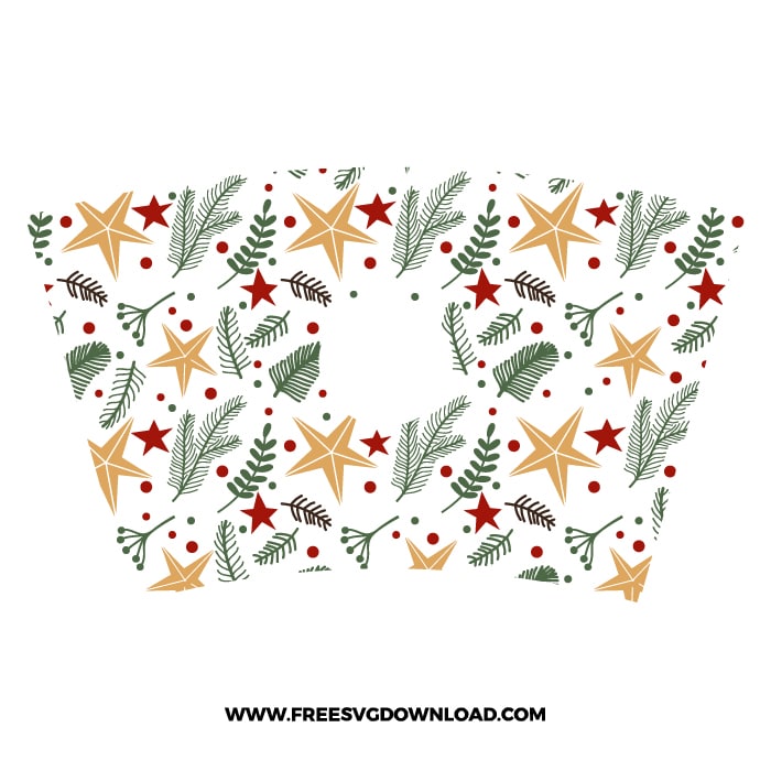 Christmas season Starbucks Wrap free SVG & PNG, SVG Free Download, svg files for cricut, starbucks svg, winter svg, Merry Christmas SVG
