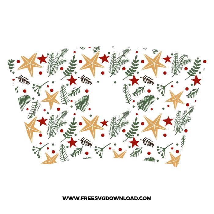 Christmas season Starbucks Wrap free SVG & PNG, SVG Free Download, svg files for cricut, starbucks svg, winter svg, Merry Christmas SVG