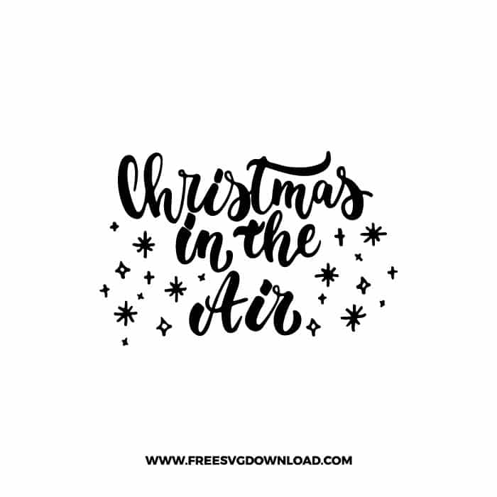 Christmas in the Air 2 SVG & PNG, SVG Free Download, svg files for cricut, Merry Christmas SVG, Santa svg, Christmas ornaments svg