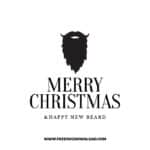 Happy New Beard 2 SVG & PNG, SVG Free Download, svg files for cricut, Merry Christmas SVG, Santa svg, Christmas ornaments svg