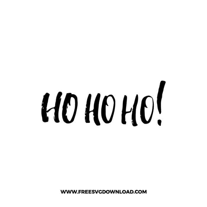 Ho Ho Ho 2 SVG & PNG, SVG Free Download, svg files for cricut, Merry Christmas SVG, Santa svg, Christmas ornaments svg