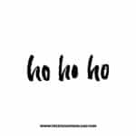 Ho Ho Ho 3 SVG & PNG, SVG Free Download, svg files for cricut, Merry Christmas SVG, Santa svg, Christmas ornaments svg