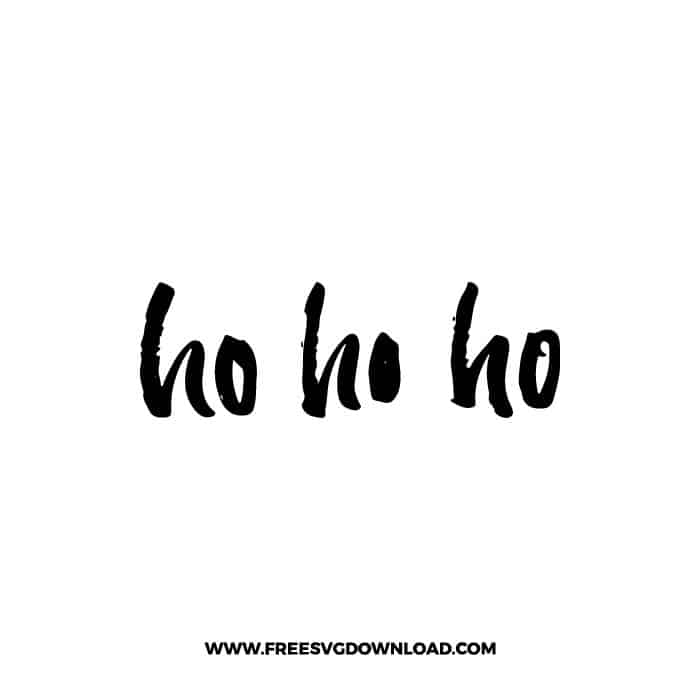 Ho Ho Ho 3 SVG & PNG, SVG Free Download, svg files for cricut, Merry Christmas SVG, Santa svg, Christmas ornaments svg