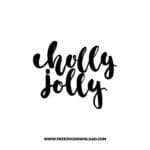 Holly Jolly 2 SVG & PNG, SVG Free Download, svg files for cricut, Merry Christmas SVG, Santa svg, Christmas ornaments svg