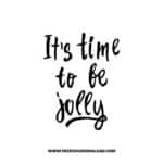 It's the Time to Be Jolly SVG & PNG, SVG Free Download, svg files for cricut, Merry Christmas SVG, Santa svg, Christmas ornaments svg