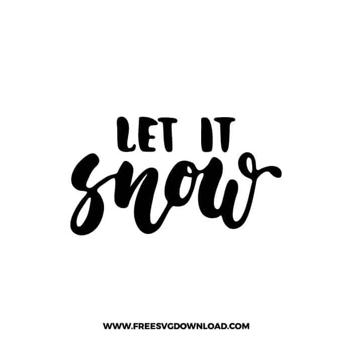 Let It Snow 6 SVG & PNG, SVG Free Download, svg files for cricut, Merry Christmas SVG, Santa svg, Christmas ornaments svg