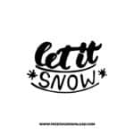 Let It Snow 7 SVG & PNG, SVG Free Download, svg files for cricut, Merry Christmas SVG, Santa svg, Christmas ornaments svg