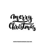 Merry Christmas 3 SVG & PNG, SVG Free Download, svg files for cricut, Merry Christmas SVG, Santa svg, Christmas ornaments svg