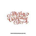 Merry Christmas Calligraphy 2 SVG & PNG, SVG Free Download, svg files for cricut, Merry Christmas SVG, Santa svg, Christmas ornaments svg