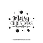 Merry Christmas Dots SVG & PNG, SVG Free Download, svg files for cricut, Merry Christmas SVG, Santa svg, Christmas ornaments svg