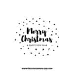 Merry Christmas Dots 2 SVG & PNG, SVG Free Download, svg files for cricut, Merry Christmas SVG, Santa svg, Christmas ornaments svg