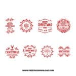 Merry Christmas Red Bundle 2 SVG & PNG, SVG Free Download, svg files for cricut, Merry Christmas SVG, Santa svg, Christmas ornaments svg