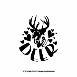 Oh Deer SVG & PNG, SVG Free Download, svg files for cricut, Merry Christmas SVG, Santa svg, Christmas ornaments svg