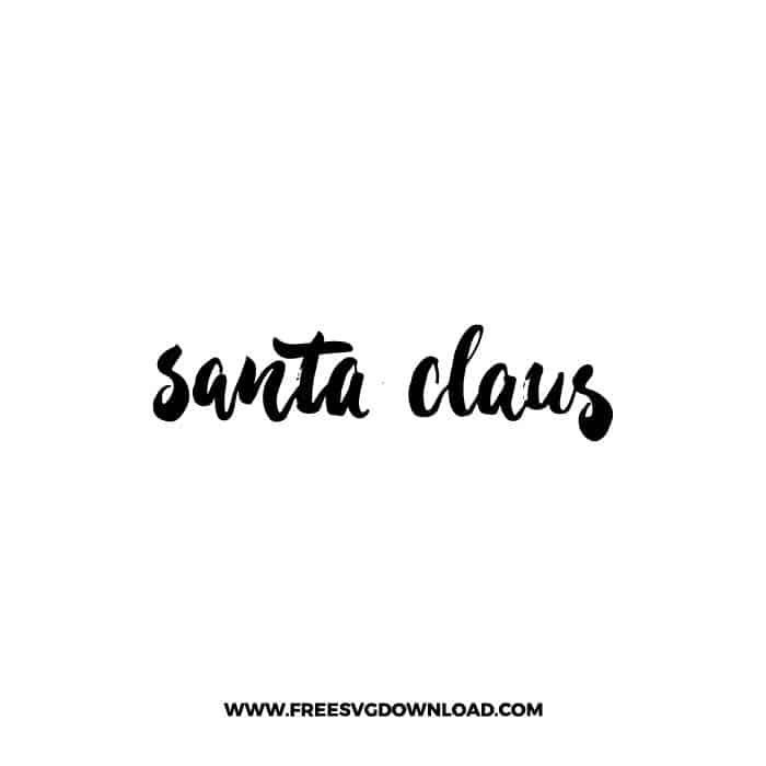 Santa Claus 2 SVG & PNG, SVG Free Download, svg files for cricut, Merry Christmas SVG, Santa svg, Christmas ornaments svg