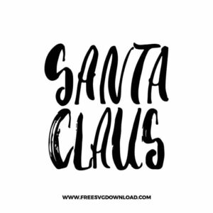 Santa Claus Christmas Free SVG File