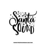 Santa Squad SVG & PNG, SVG Free Download, svg files for cricut, Merry Christmas SVG, Santa svg, Christmas ornaments svg