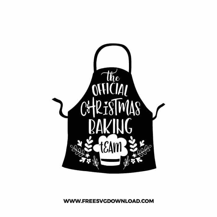The Official Baking Team SVG & PNG, SVG Free Download, svg files for cricut, Merry Christmas SVG, Santa svg, Christmas ornaments svg