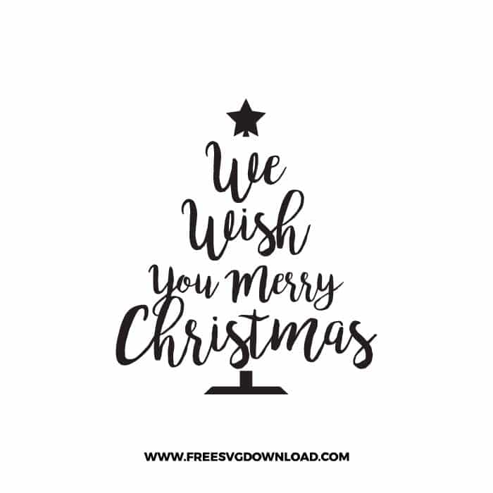 We Wish You a Merry Christmas SVG & PNG, SVG Free Download, svg files for cricut, Merry Christmas SVG, Santa svg, Christmas ornaments svg