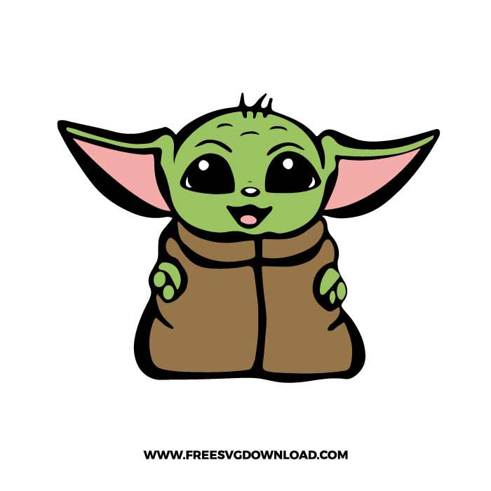 Baby Yoda free SVG & PNG, SVG Free Download, SVG for Cricut Design Silhouette, svg files for cricut, yoda svg, mandalorian svg, star wars svg
