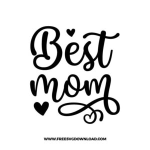 Best Mom Heart Free SVG File