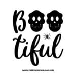 Bootiful skull free SVG & PNG, SVG Free Download,  SVG for Cricut Design Silhouette, svg files for cricut, halloween free svg, spooky svg