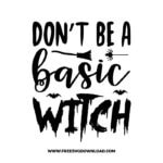 Don't be a basic witch broom free SVG & PNG, SVG Free Download,  SVG for Cricut Design Silhouette, svg files for cricut, halloween free svg, spooky svg