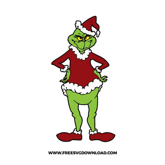 Grinch Christmas SVG & PNG free cut files Free SVG Download