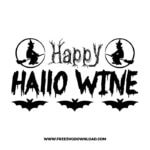 Happy hallo wine bat free SVG & PNG, SVG Free Download,  SVG for Cricut Design Silhouette, svg files for cricut, halloween free svg, spooky svg