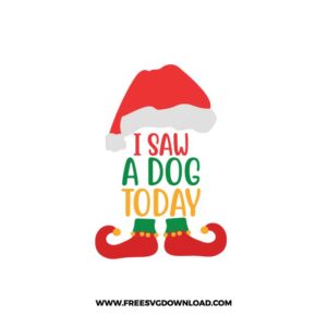 I Saw A Dog Today Free SVG File