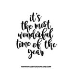 Its the most wonderful time SVG & PNG, SVG Free Download,  SVG for Cricut Design Silhouette, svg files for cricut, quotes svg, popular svg, funny svg, Merry Christmas SVG, holiday svg, Santa svg, snow flake svg, candy cane svg, Christmas tree svg, christmas ornament svg