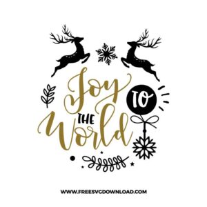 Joy To The World Free SVG File