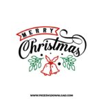 Merry Christmas bells SVG & PNG, SVG Free Download, SVG for Cricut Design Silhouette, svg files for cricut, quotes svg, popular svg, funny svg, Merry Christmas SVG, holiday svg, Santa svg, snow flake svg, candy cane svg, Christmas tree svg, Christmas ornament svg, Christmas quotes