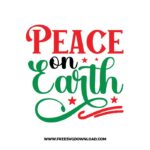 Peace on earth SVG & PNG, SVG Free Download,  SVG for Cricut Design Silhouette, svg files for cricut, quotes svg, popular svg, funny svg, Merry Christmas SVG, holiday svg, Santa svg, snow flake svg, candy cane svg, Christmas tree svg, christmas ornament svg