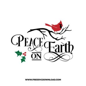 Peace on earth SVG & PNG, SVG Free Download, SVG for Cricut Design Silhouette, svg files for cricut, quotes svg, popular svg, funny svg, Merry Christmas SVG, holiday svg, Santa svg, snow flake svg, candy cane svg, Christmas tree svg, Christmas ornament svg, Christmas quotes