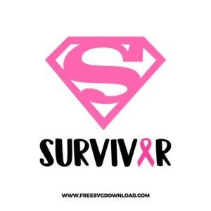 Survivor SVG & PNG, SVG Free Download, SVG for Cricut Design Silhouette, svg files for cricut, quotes svg, popular svg, breast cancer svg, warrior svg, caner ribbon svg, pink ribbon svg, heart ribbon svg, hope svg, cure svg, heal cancer svg, fight cancer, faith svg