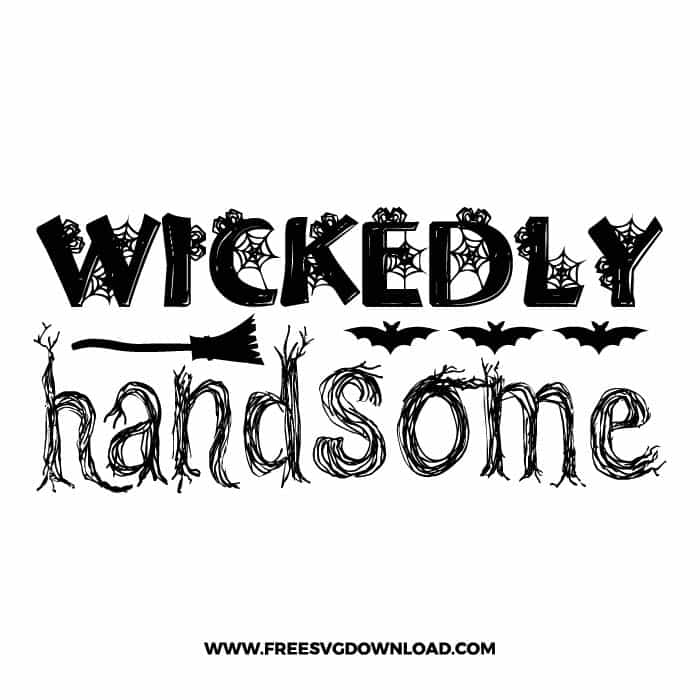 Wickedly handsome bat free SVG & PNG, SVG Free Download,  SVG for Cricut Design Silhouette, svg files for cricut, halloween free svg, spooky svg