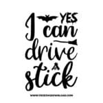 Yes I can drive stick bat free SVG & PNG, SVG Free Download,  SVG for Cricut Design Silhouette, svg files for cricut, halloween free svg, spooky svg