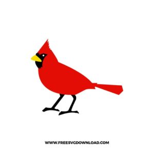 Cardinal Bird Free SVG & PNG, SVG Free Download, svg files for cricut, christmas free svg, christmas ornament svg