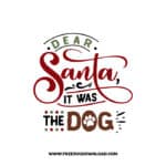 Dear Santa it was the dog SVG & PNG, SVG Free Download, svg files for cricut, christmas free svg, christmas ornament svg