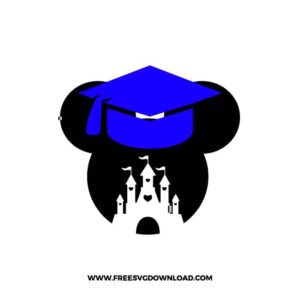 Mickey Disney Graduation Free SVG File